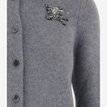 CARDIGAN IN LANA E CASHMERE 8132458 GREYMELANGE BURBERRY 