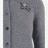 CARDIGAN IN LANA E CASHMERE 8132458 GREYMELANGE BURBERRY 