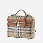 BORSA VANITY CON MOTIVO CHECK 8132586 ARCHIVEBEIGE BURBERRY 