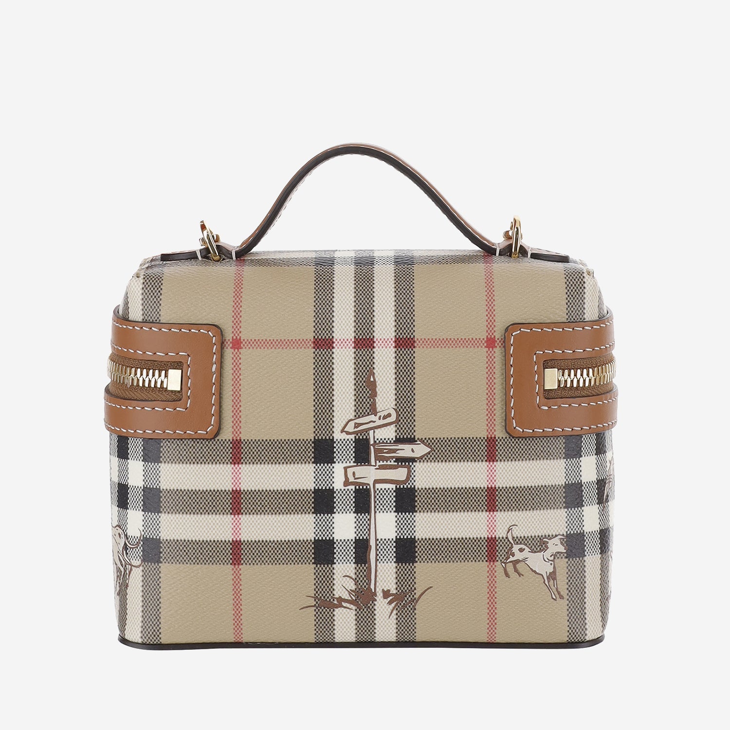 BORSA VANITY CON MOTIVO CHECK 8132586 ARCHIVEBEIGE BURBERRY 