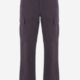 PANTALONI CARGO IN COTONE 8132590 CHOCOLATEBROWN BURBERRY 