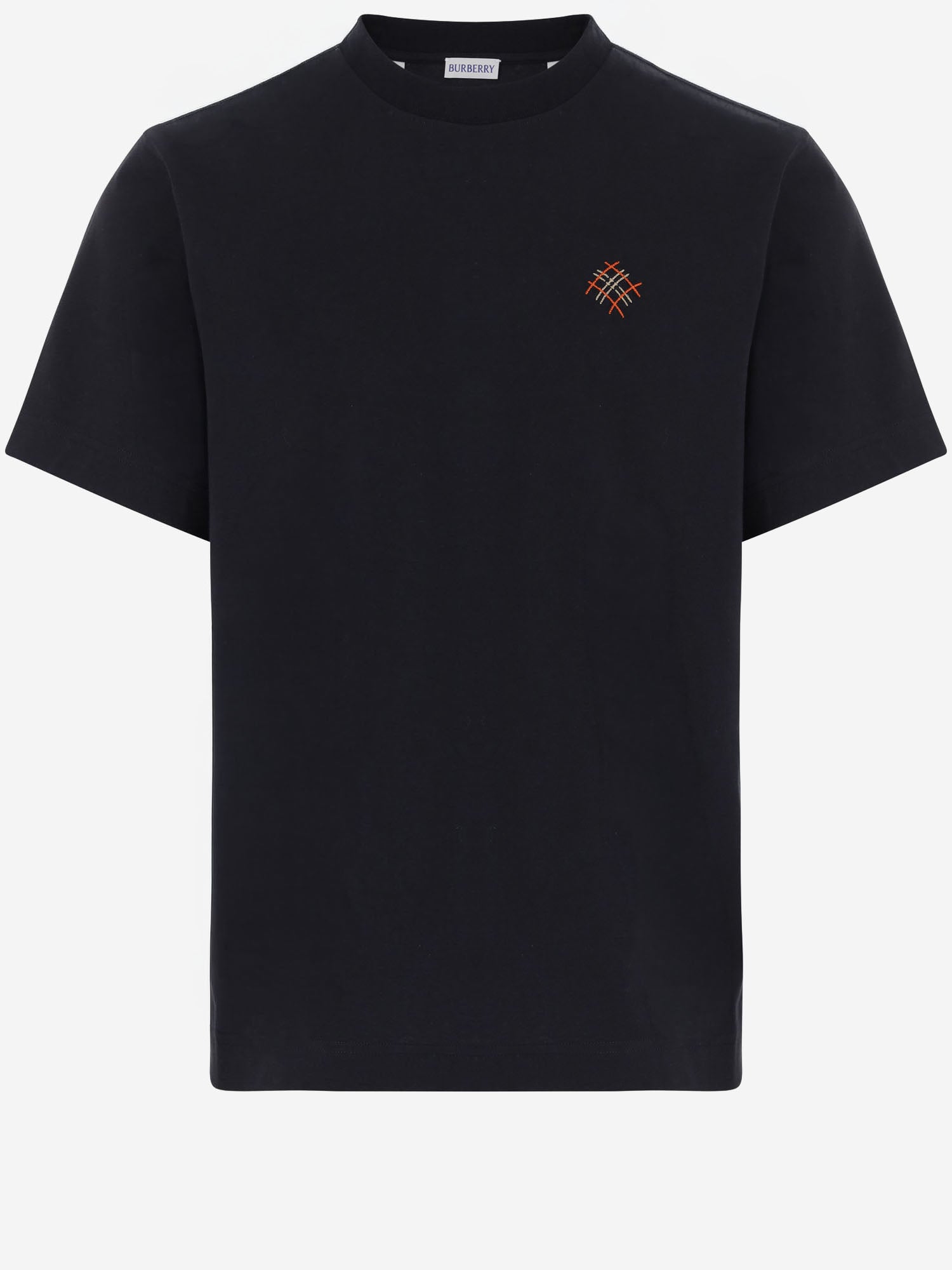 T-SHIRT IN COTONE CON LOGO 8132687 BLACK BURBERRY 