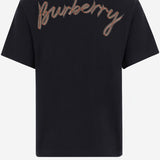 T-SHIRT IN COTONE CON LOGO 8132687 BLACK BURBERRY 