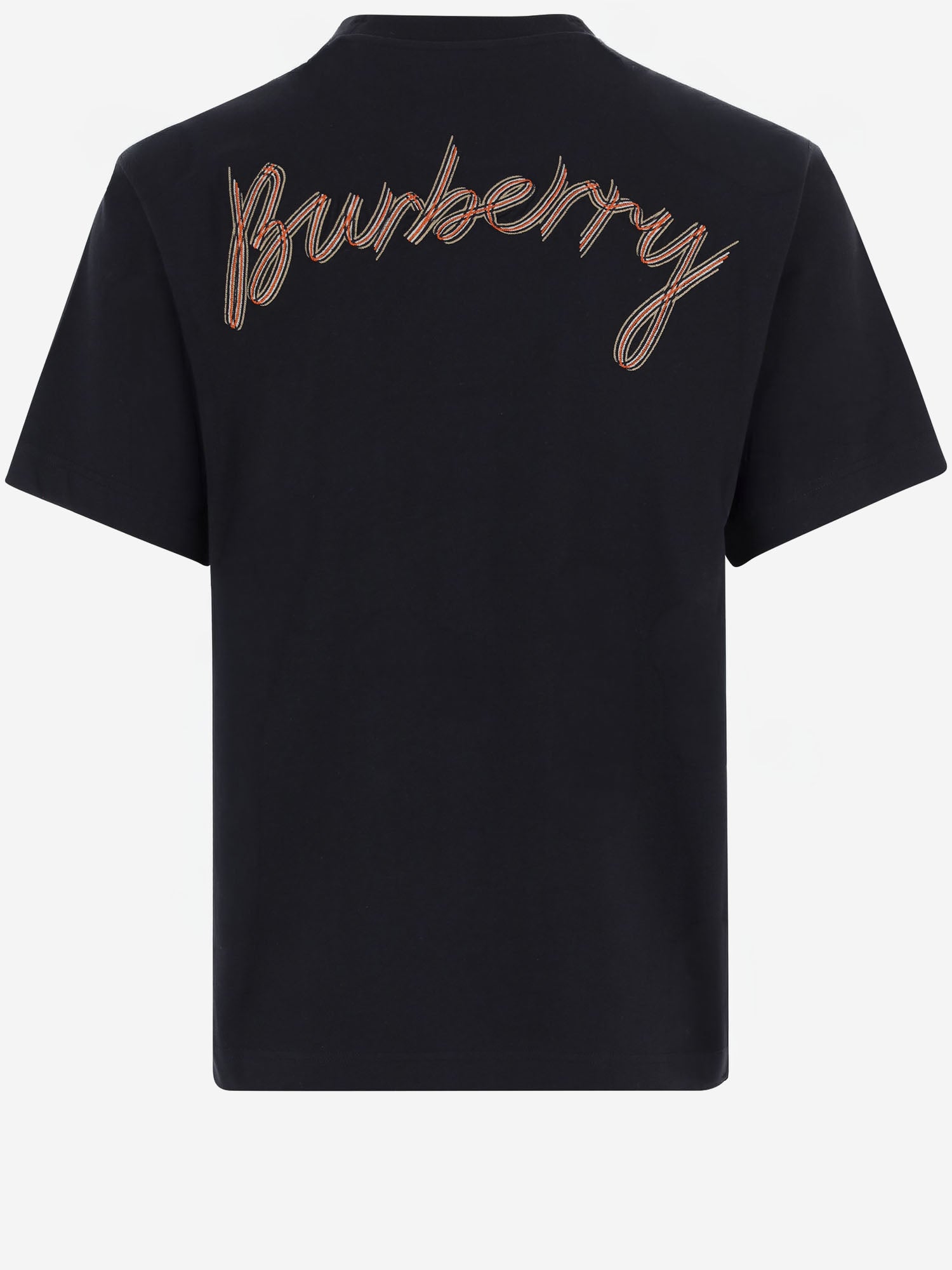 T-SHIRT IN COTONE CON LOGO 8132687 BLACK BURBERRY 
