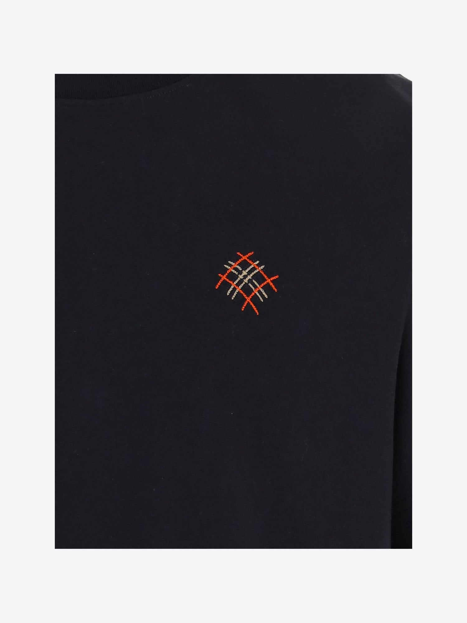 T-SHIRT IN COTONE CON LOGO 8132687 BLACK BURBERRY 