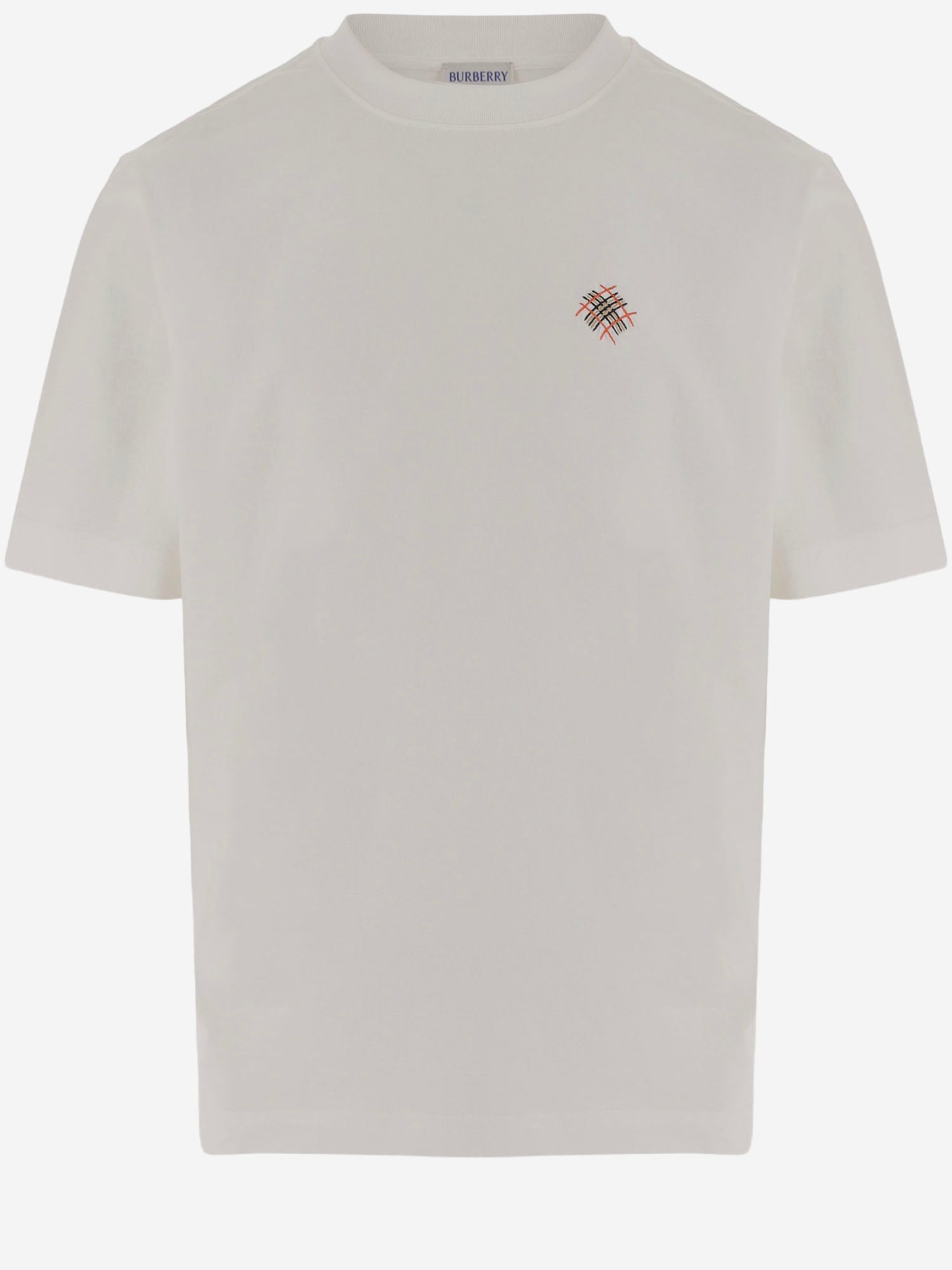T-SHIRT IN COTONE CON LOGO 8132688 CHALK BURBERRY 