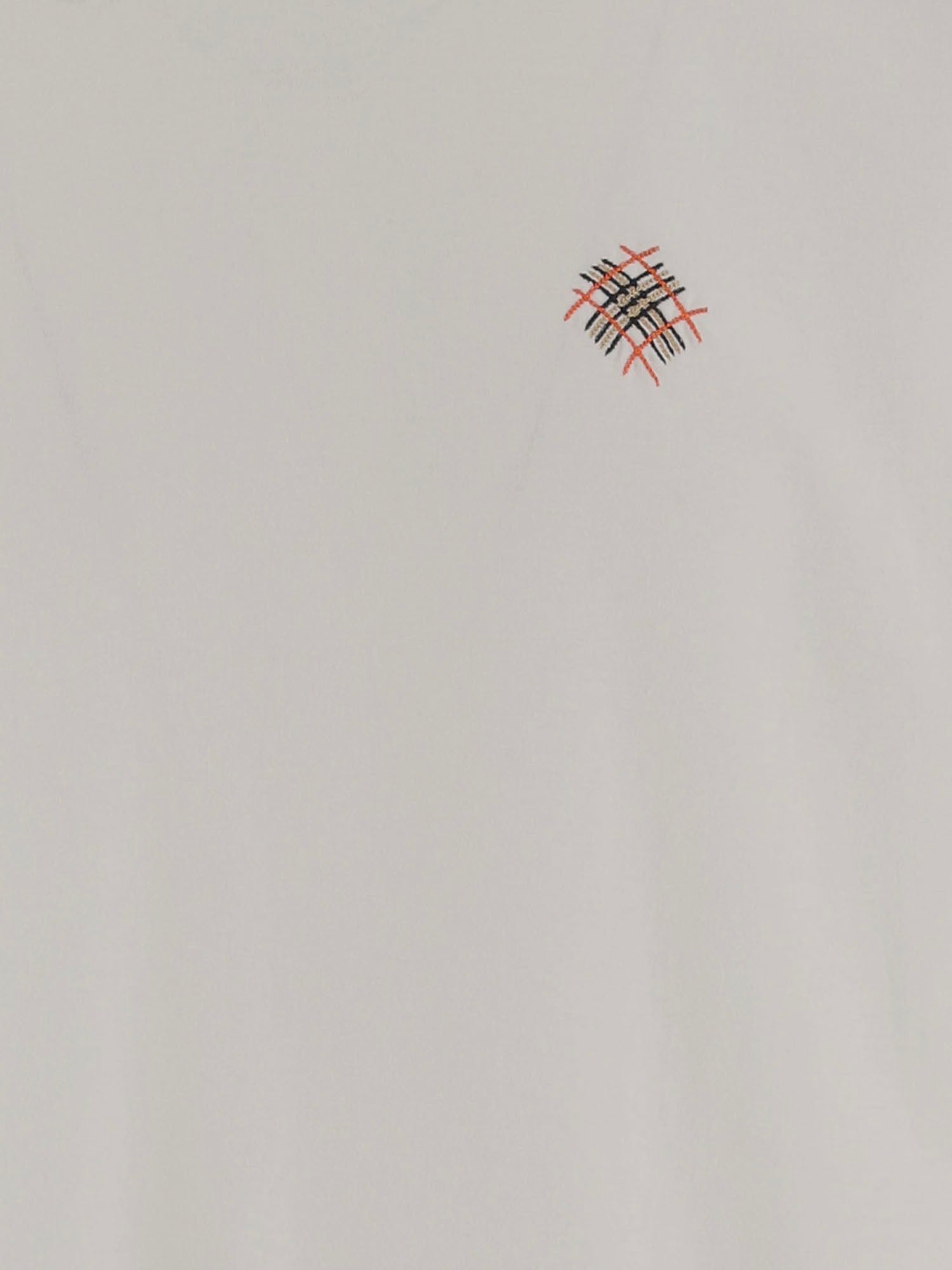 T-SHIRT IN COTONE CON LOGO 8132688 CHALK BURBERRY 