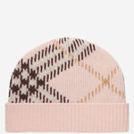 BEANIE IN CASHMERE CON MOTIVO CHECK 8132888 BOWPINK BURBERRY 