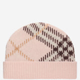 BEANIE IN CASHMERE CON MOTIVO CHECK 8132888 BOWPINK BURBERRY 