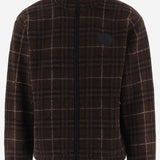 GIACCA IN PILE DI MISTO LANA E CASHMERE 8134279 SEPIABROWNIPCHECK BURBERRY 