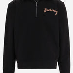 MAGLIA IN COTONE CON LOGO 8135965 BLACK BURBERRY 