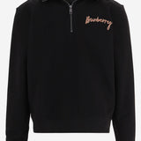 MAGLIA IN COTONE CON LOGO 8135965 BLACK BURBERRY 