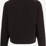 MAGLIA IN COTONE CON LOGO 8135971 CHOCOLATEBROWN BURBERRY 