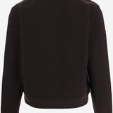 MAGLIA IN COTONE CON LOGO 8135971 CHOCOLATEBROWN BURBERRY 