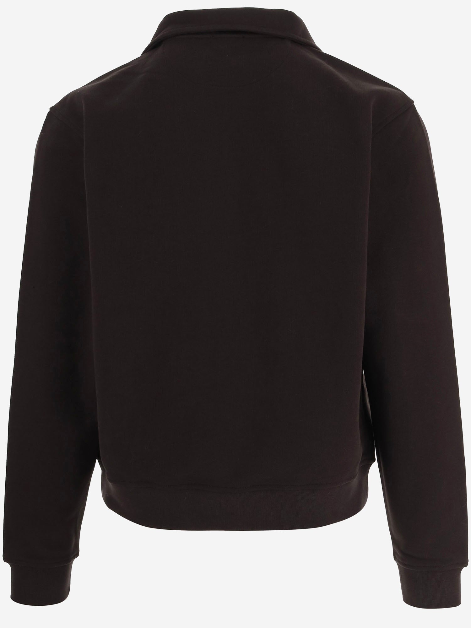 MAGLIA IN COTONE CON LOGO 8135971 CHOCOLATEBROWN BURBERRY 