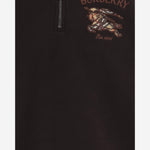 MAGLIA IN COTONE CON LOGO 8135971 CHOCOLATEBROWN BURBERRY 