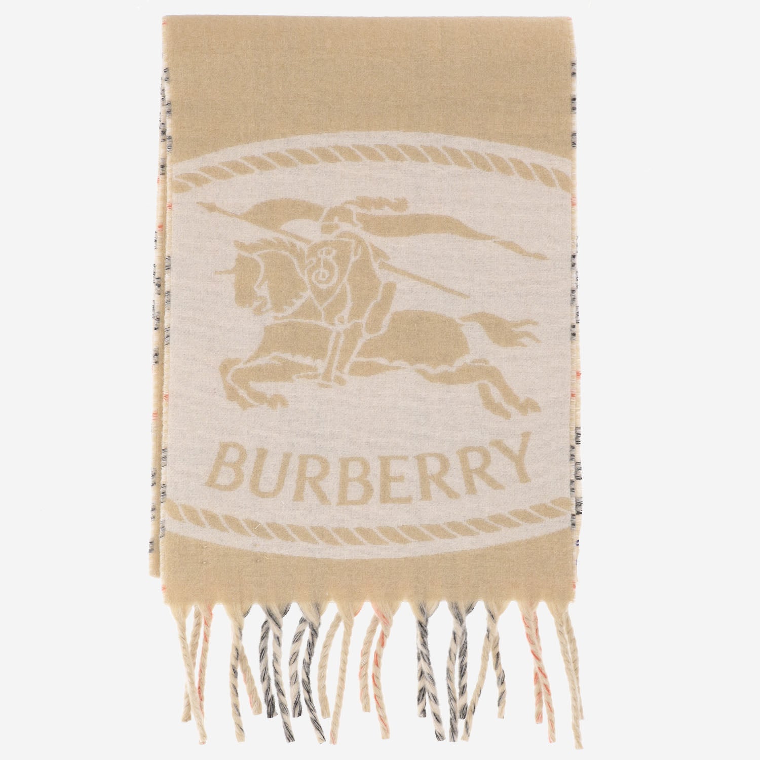 SCIARPA IN CASHMERE CON LOGO 8136836 SAND BURBERRY 