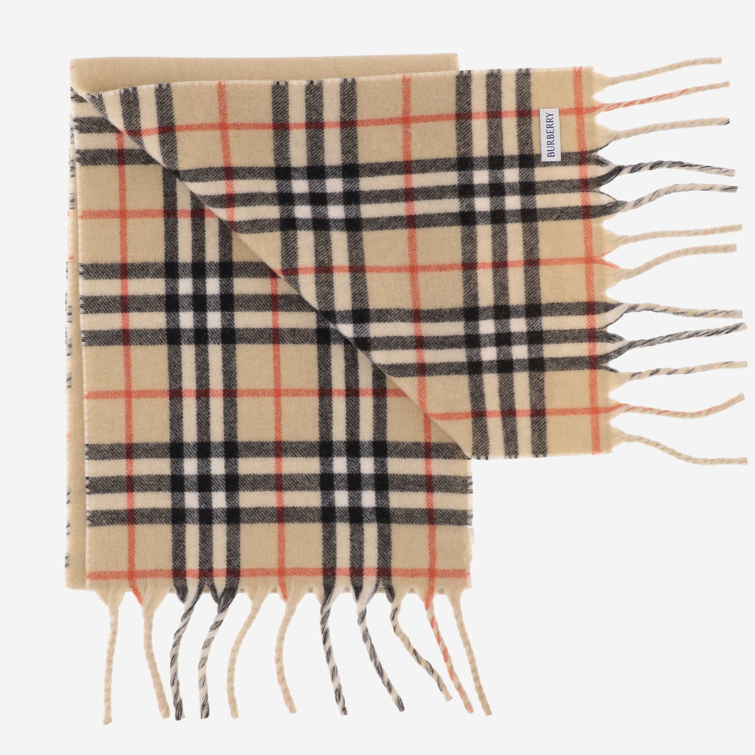 SCIARPA IN CASHMERE CON LOGO 8136836 SAND BURBERRY 