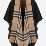 CAPPA REVERSIBILE IN CASHMERE 8137226 BLACKARCHIVEBEIGE BURBERRY 
