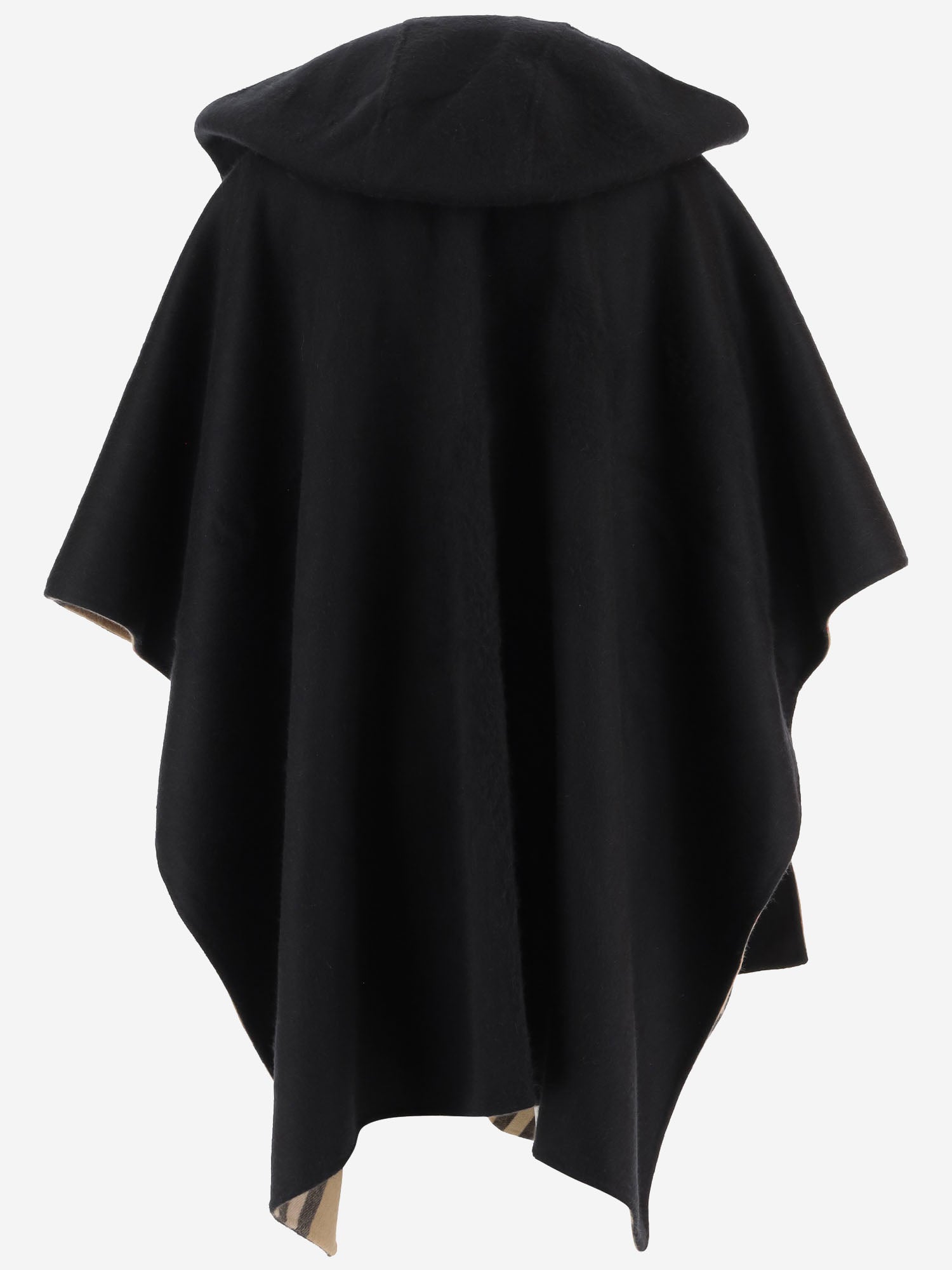 CAPPA REVERSIBILE IN CASHMERE 8137226 BLACKARCHIVEBEIGE BURBERRY 