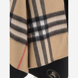 CAPPA REVERSIBILE IN CASHMERE 8137226 BLACKARCHIVEBEIGE BURBERRY 