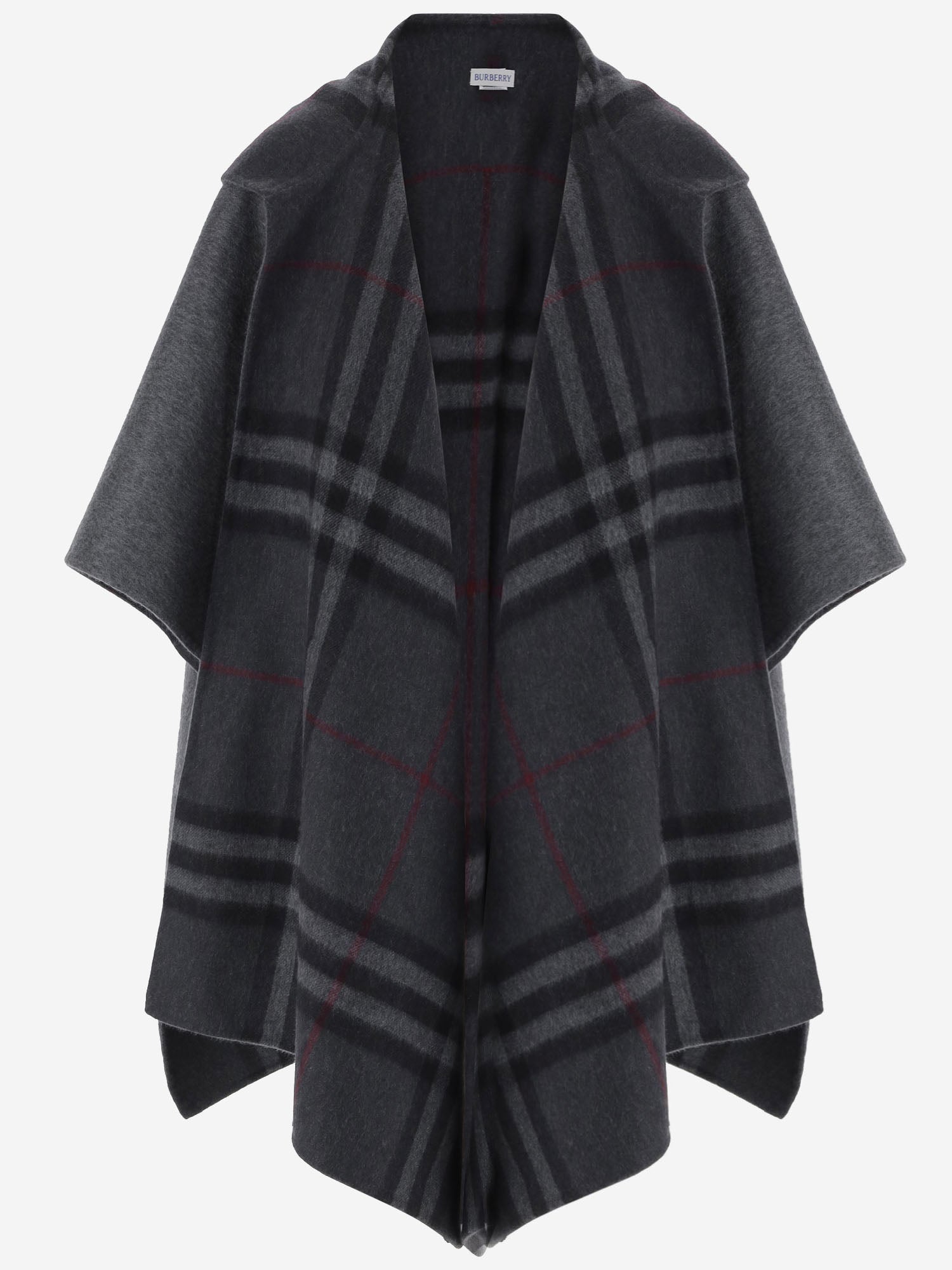 CAPPA REVERSIBILE IN CASHMERE 8137228 MARLBOROUGHCHARCOAL BURBERRY 