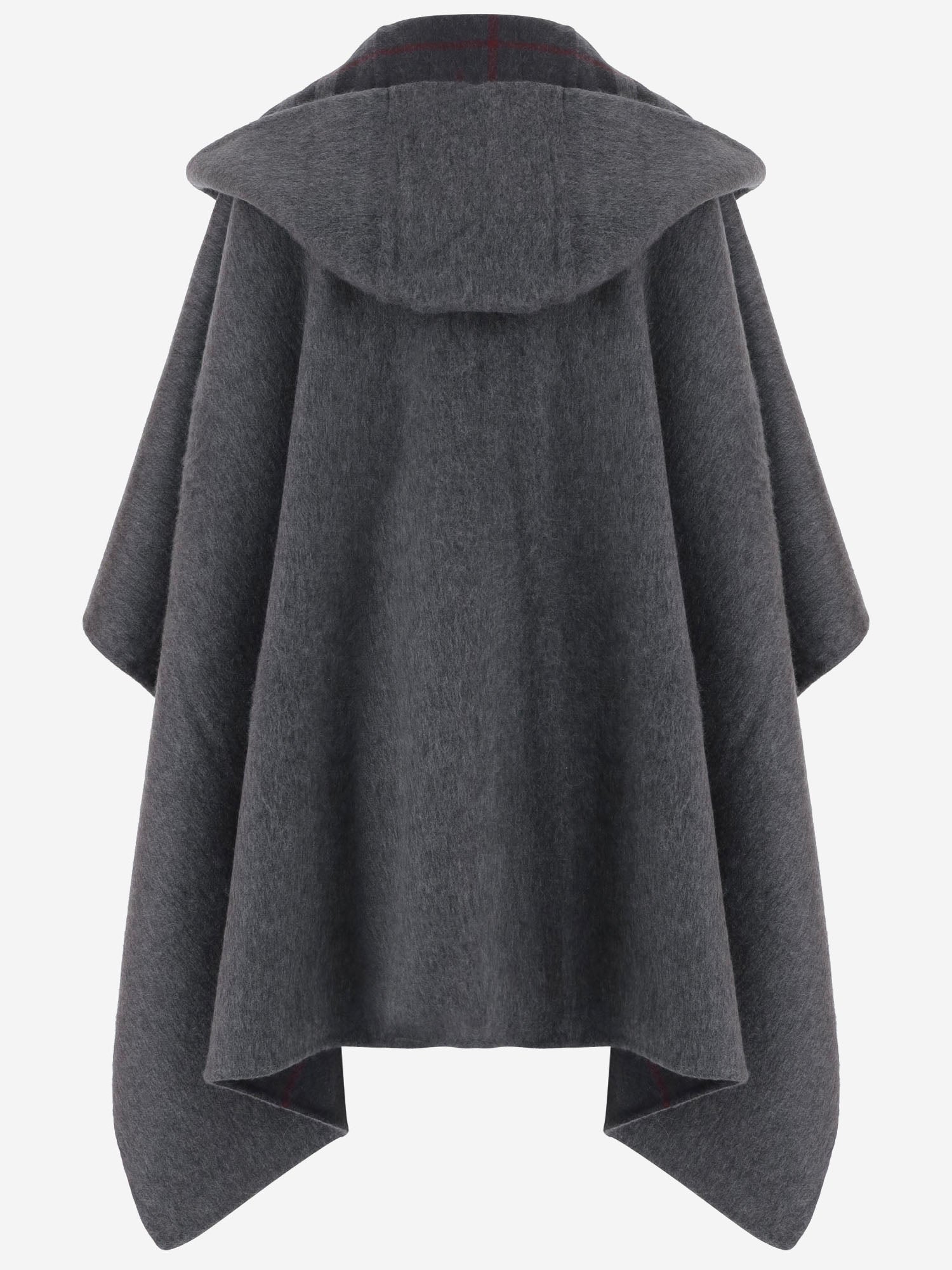 CAPPA REVERSIBILE IN CASHMERE 8137228 MARLBOROUGHCHARCOAL BURBERRY 