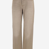JEANS IN COTONE BEIGE 103416 1CA BY MALENE BIRGER 