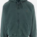 FELPA IN COTONE CON CAPPUCCIO E ZIP I029524 3U0GD CARHARTT WIP 