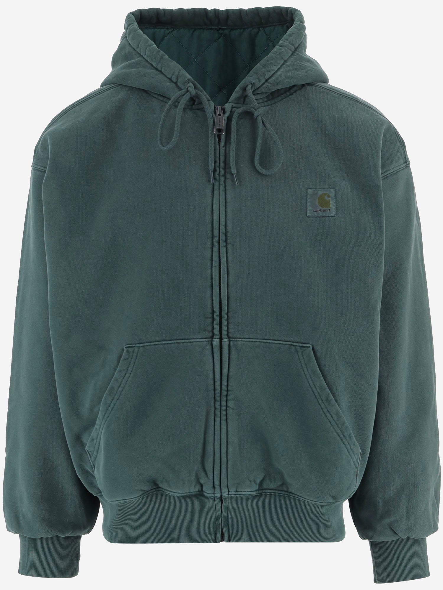 FELPA IN COTONE CON CAPPUCCIO E ZIP I029524 3U0GD CARHARTT WIP 