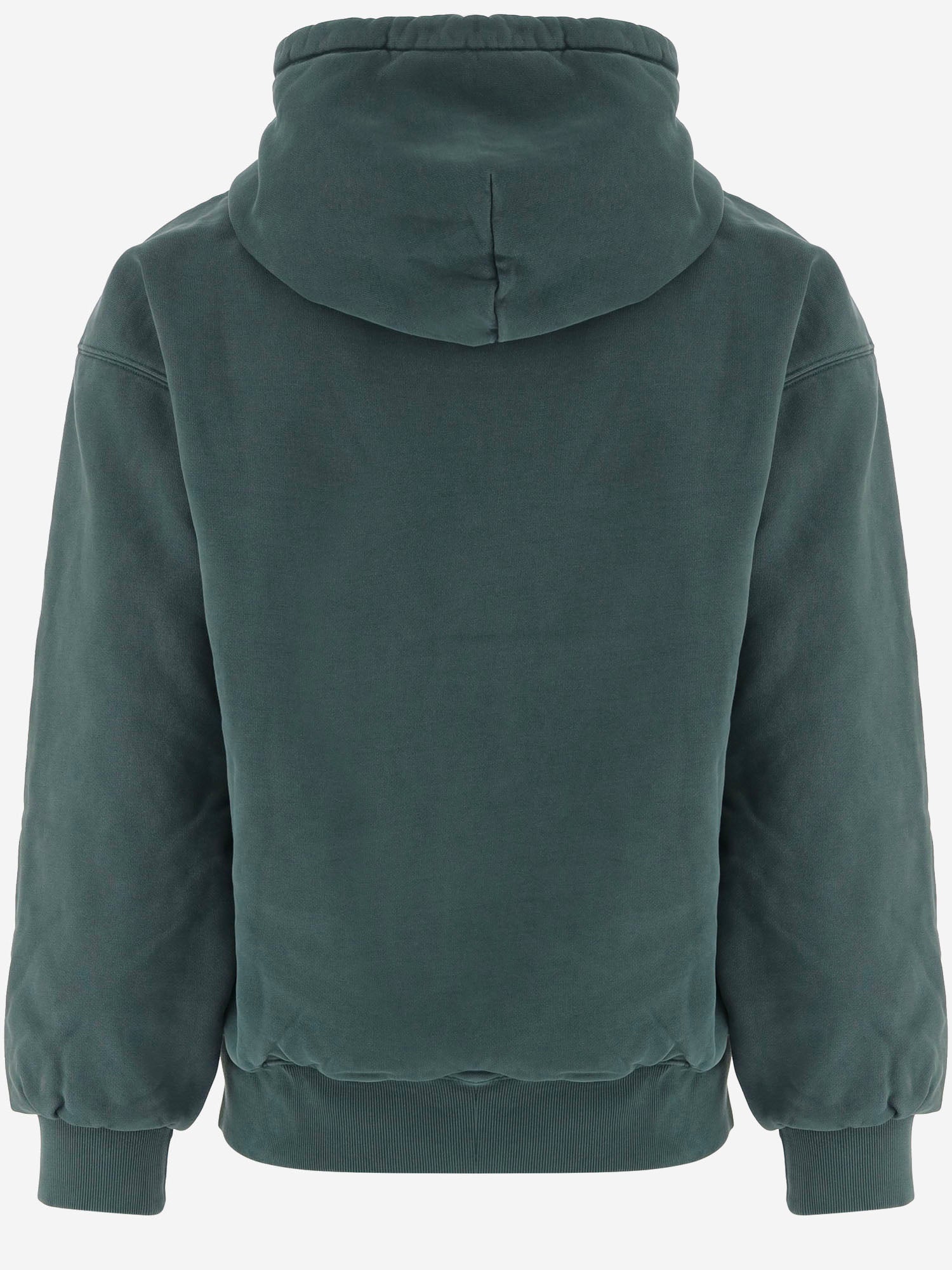 FELPA IN COTONE CON CAPPUCCIO E ZIP I029524 3U0GD CARHARTT WIP 