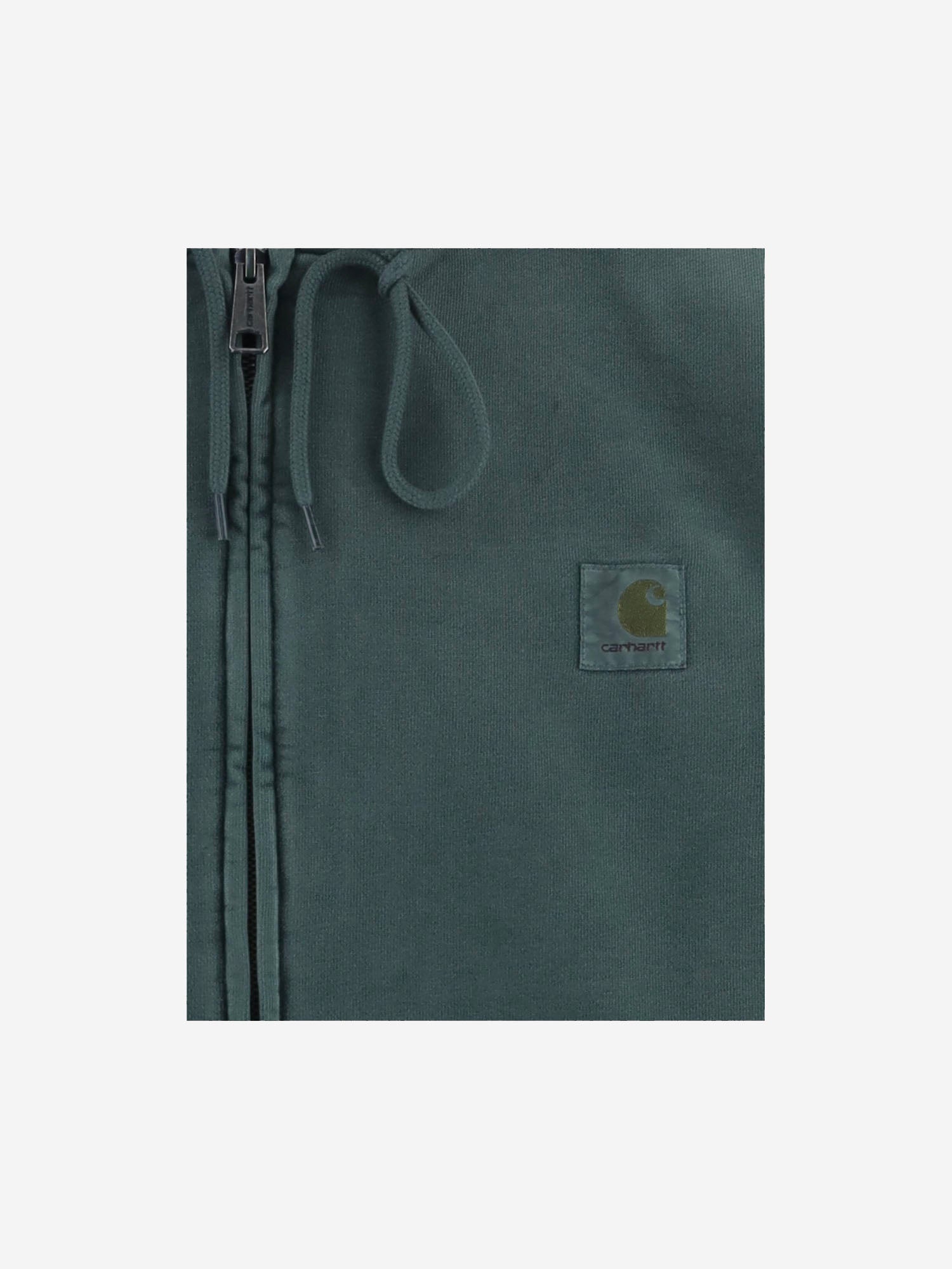 FELPA IN COTONE CON CAPPUCCIO E ZIP I029524 3U0GD CARHARTT WIP 