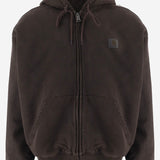 FELPA IN COTONE CON CAPPUCCIO E ZIP I029524 47GD CARHARTT WIP 
