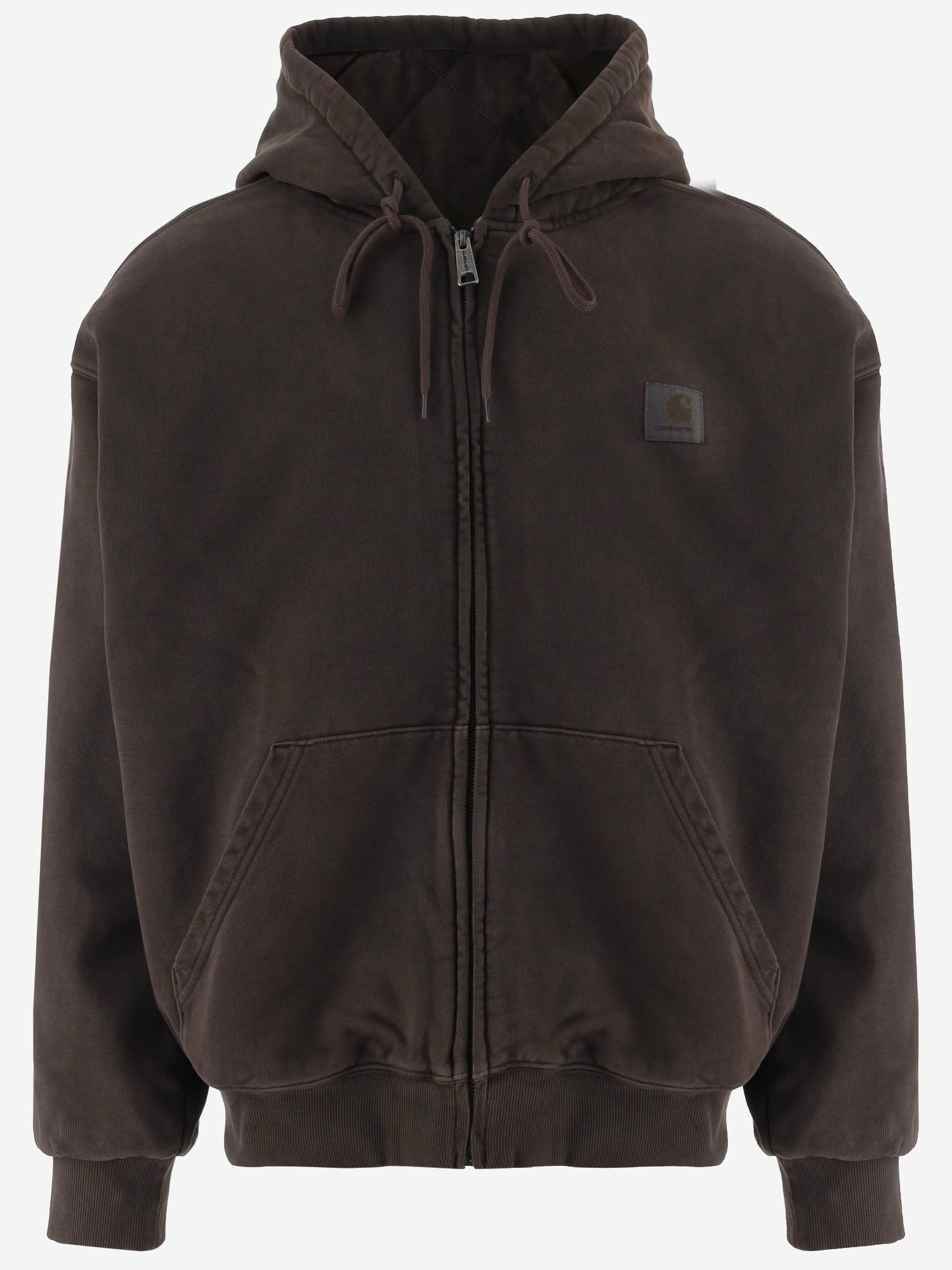 FELPA IN COTONE CON CAPPUCCIO E ZIP I029524 47GD CARHARTT WIP 