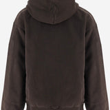 FELPA IN COTONE CON CAPPUCCIO E ZIP I029524 47GD CARHARTT WIP 