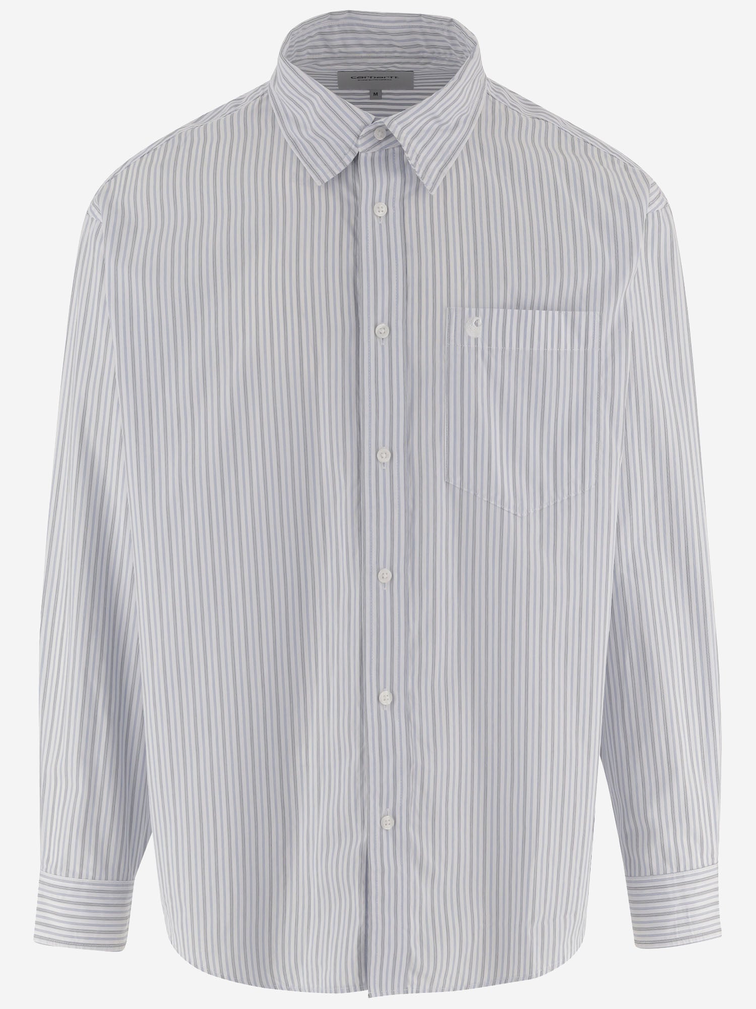 CAMICIA IN POPELINE DI COTONE CON LOGO I036805 3T4XX CARHARTT WIP 