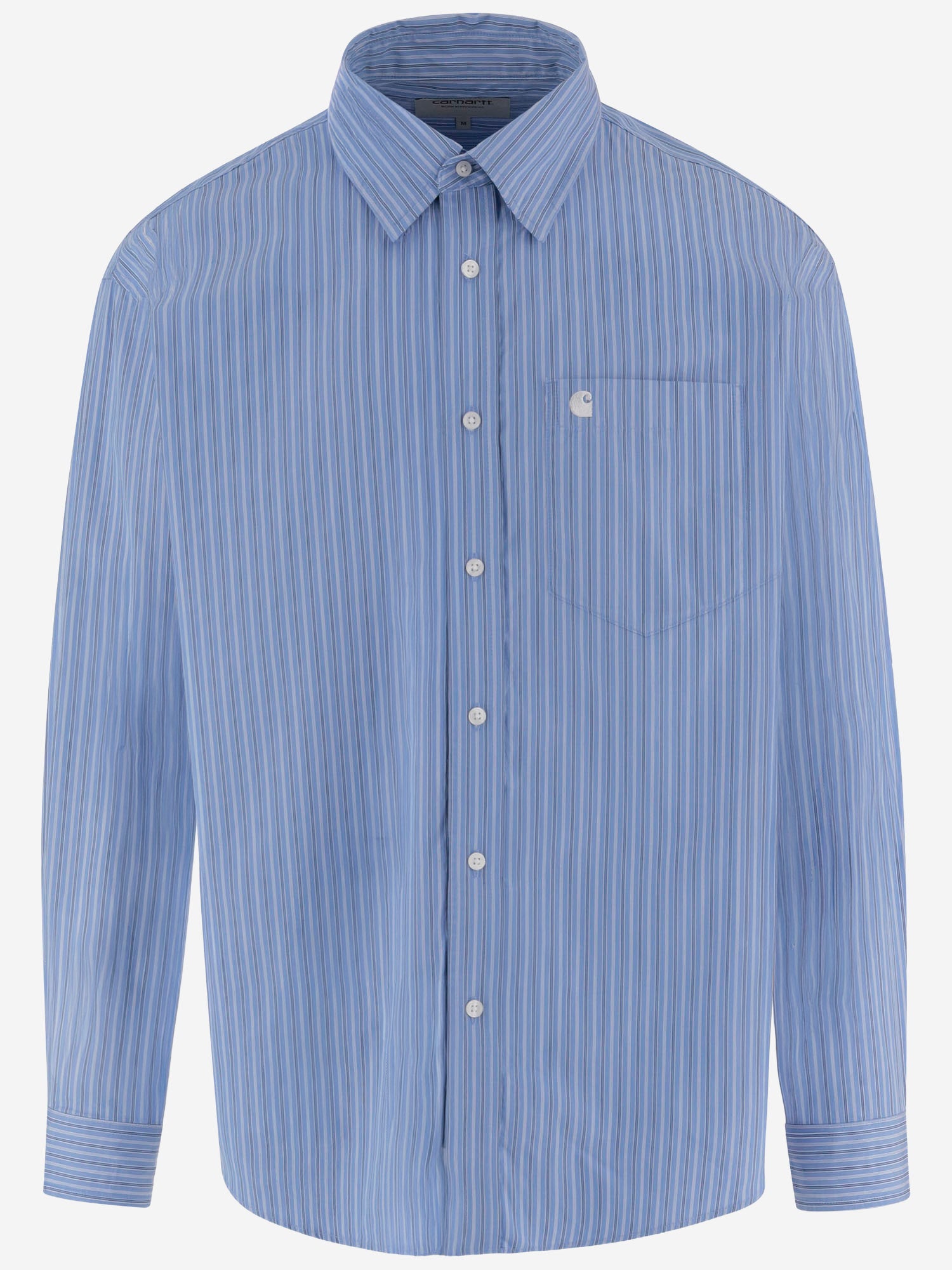 CAMICIA IN POPELINE DI COTONE CON LOGO I036805 3T5XX CARHARTT WIP 