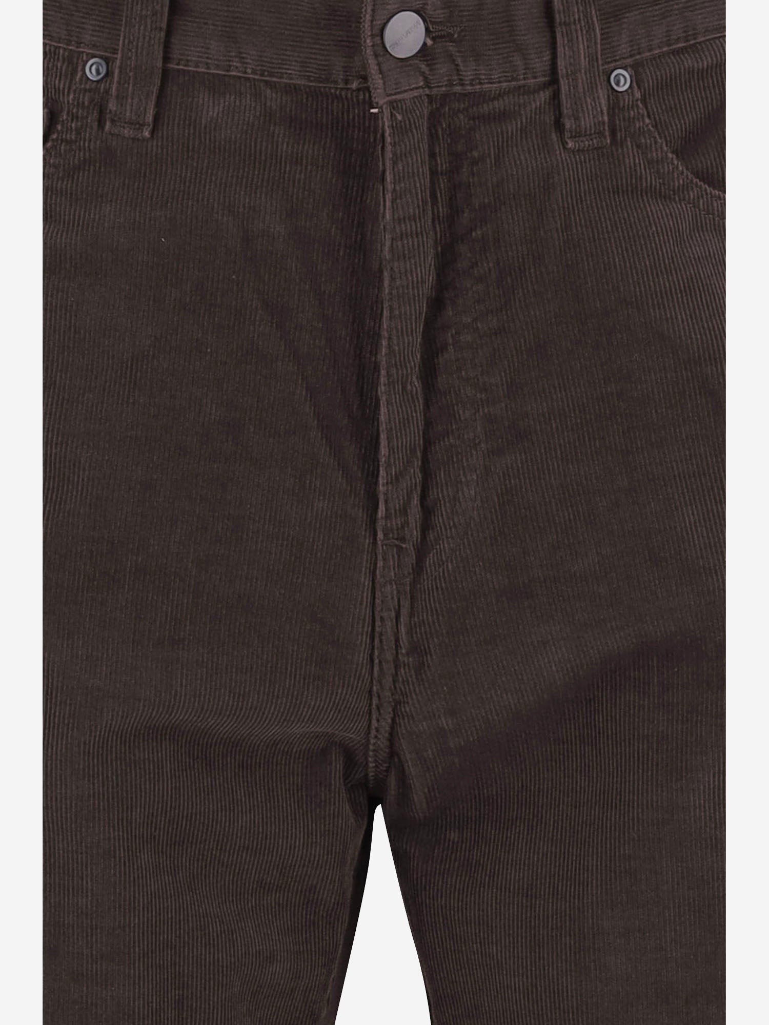 PANTALONI IN VELLUTO DI COTONE A COSTE I037292 4702 CARHARTT WIP 