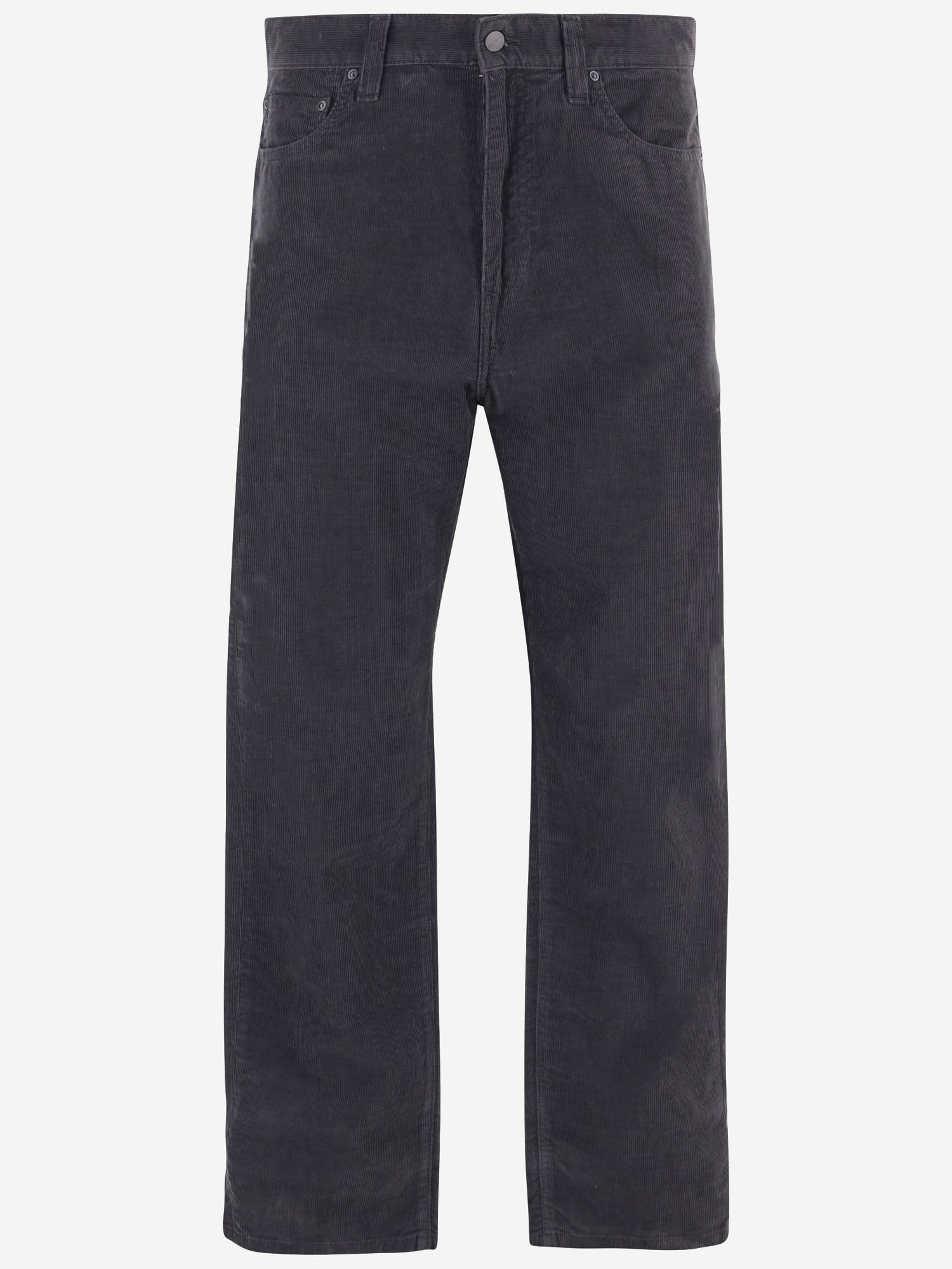 PANTALONI IN VELLUTO DI COTONE A COSTE I037292 8702 CARHARTT WIP 