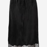 GONNA IN LANA CON ORLO IN PIZZO 6262K21045 DEEPBLACK CARVEN 