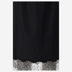 GONNA IN LANA CON ORLO IN PIZZO 6262K21045 DEEPBLACK CARVEN 