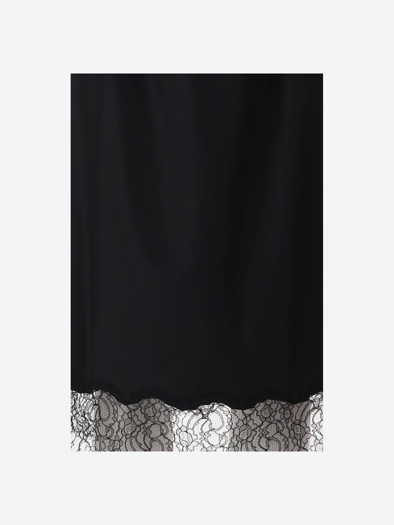 GONNA IN LANA CON ORLO IN PIZZO 6262K21045 DEEPBLACK CARVEN 
