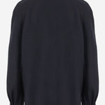 MAGLIA IN LANA CON MEZZA ABOTTONATURA 6262K21070 MIDNIGHT CARVEN 