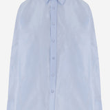 CAMICIA OVERSIZE IN SETA 6262K21071 DUCKEGGBLUE CARVEN 