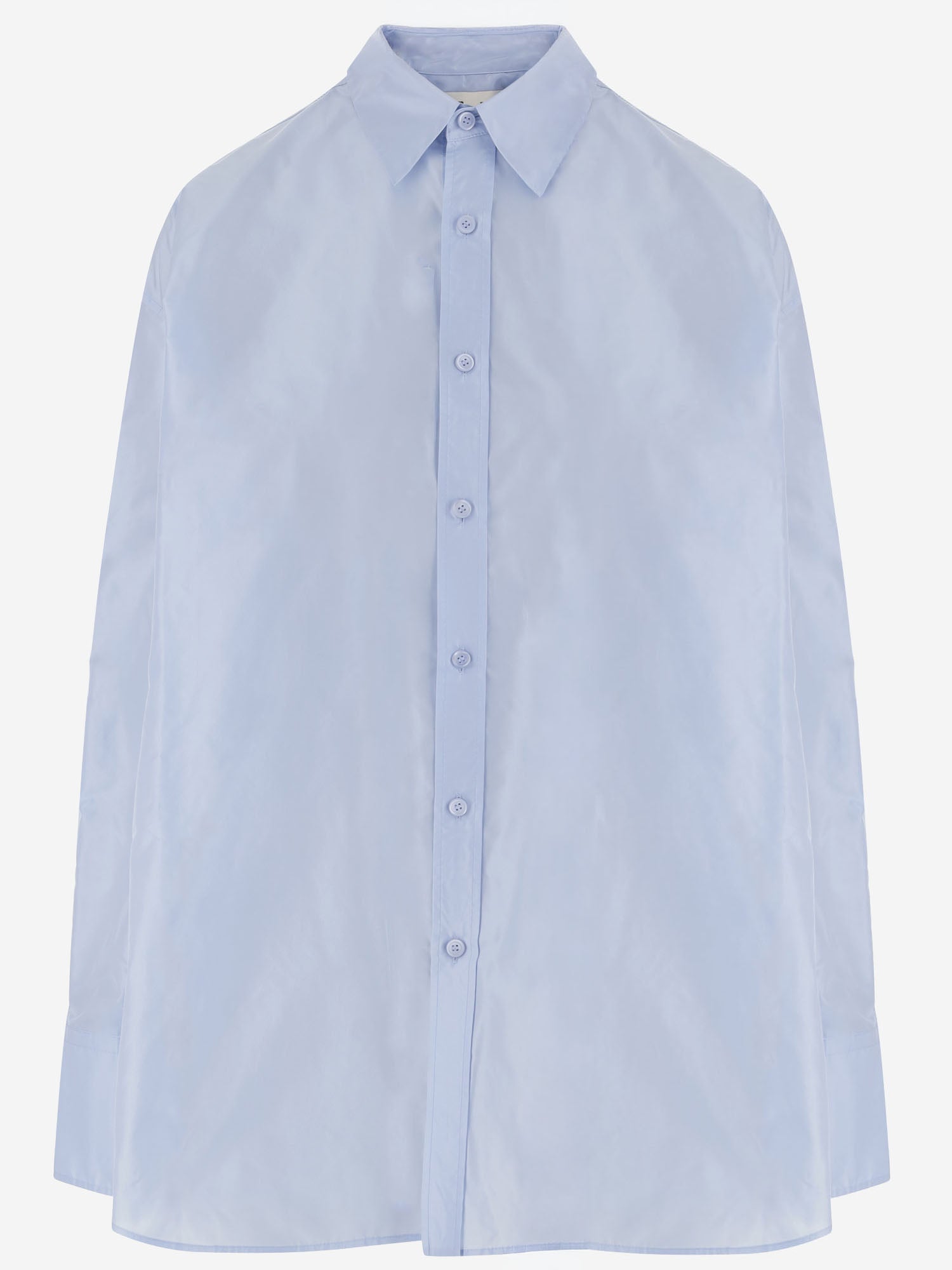 CAMICIA OVERSIZE IN SETA 6262K21071 DUCKEGGBLUE CARVEN 