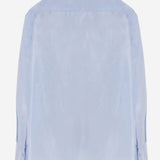 CAMICIA OVERSIZE IN SETA 6262K21071 DUCKEGGBLUE CARVEN 