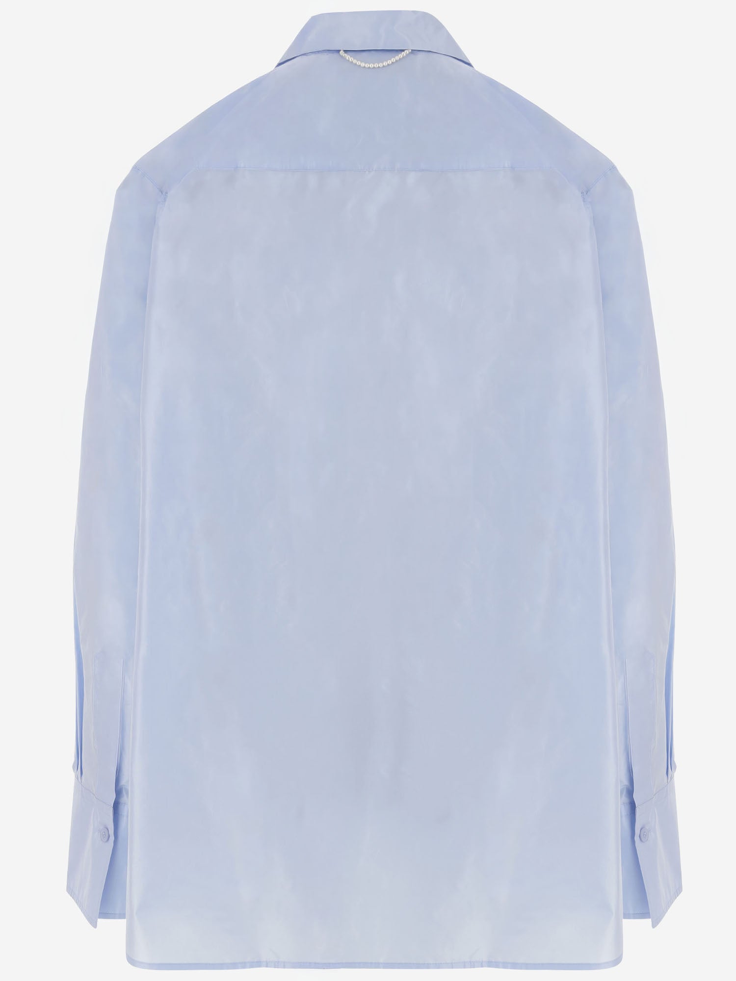 CAMICIA OVERSIZE IN SETA 6262K21071 DUCKEGGBLUE CARVEN 