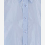 CAMICIA OVERSIZE IN SETA 6262K21071 DUCKEGGBLUE CARVEN 