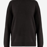 MAGLIA IN CASHMERE CON COLLO ALTO 6262K21179 CHOCOLATE CARVEN 