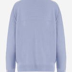 MAGLIONE IN CASHMERE CON COLLO ALTO 6262K21179 CORNFLOWE CARVEN 